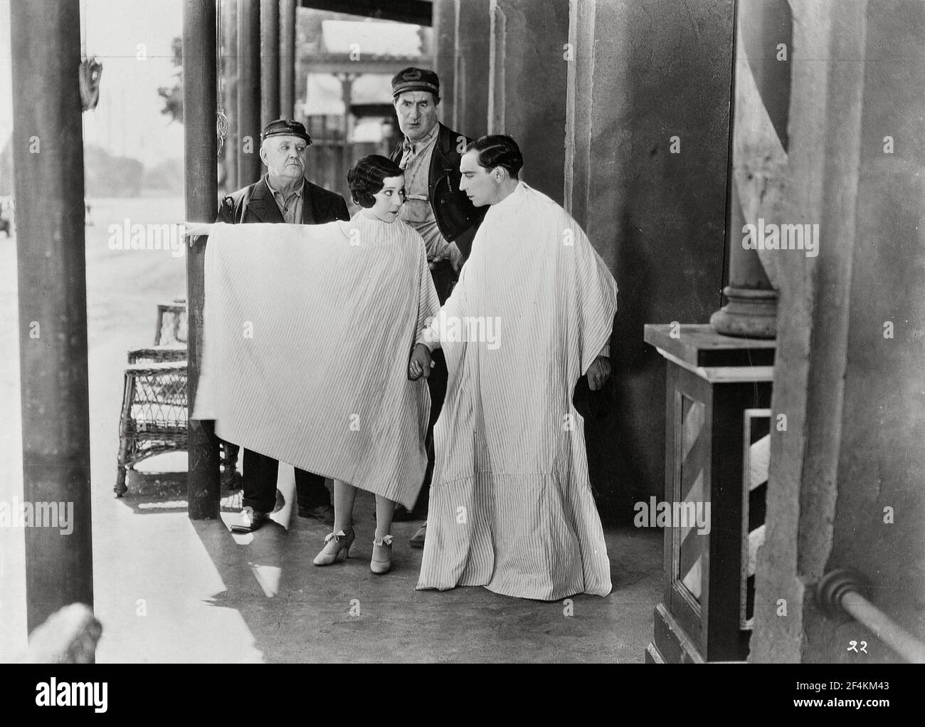 BUSTER KEATON, ERNEST TORRENCE and MARION BYRON in STEAMBOAT BILL JR