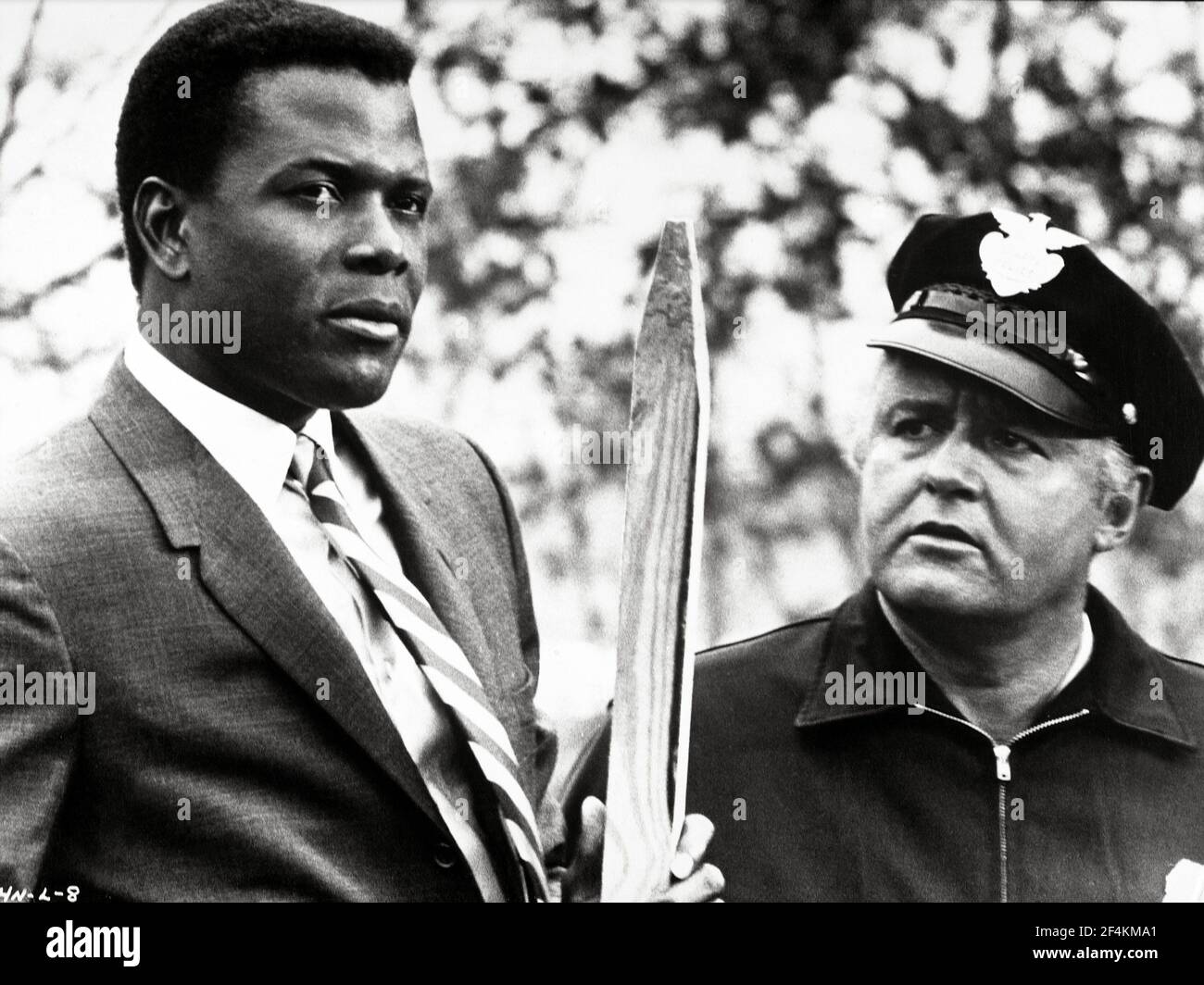 ROD STEIGER and SIDNEY POITIER in IN THE HEAT OF THE NIGHT (1967