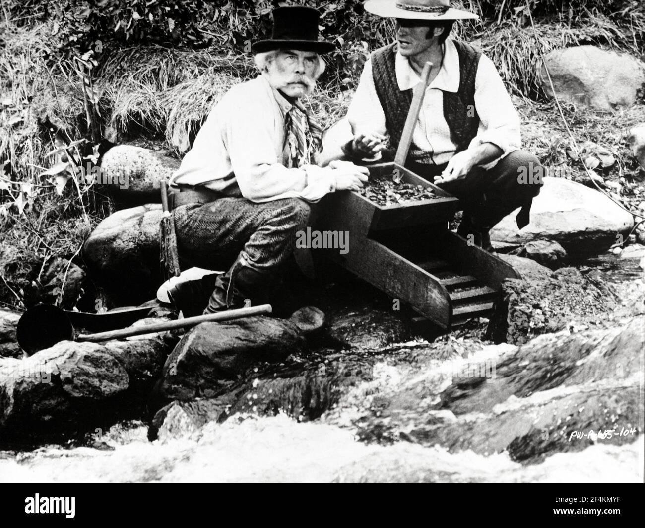 CLINT EASTWOOD and LEE MARVIN in PAINT YOUR WAGON (1969), directed by JOSHUA LOGAN. Credit