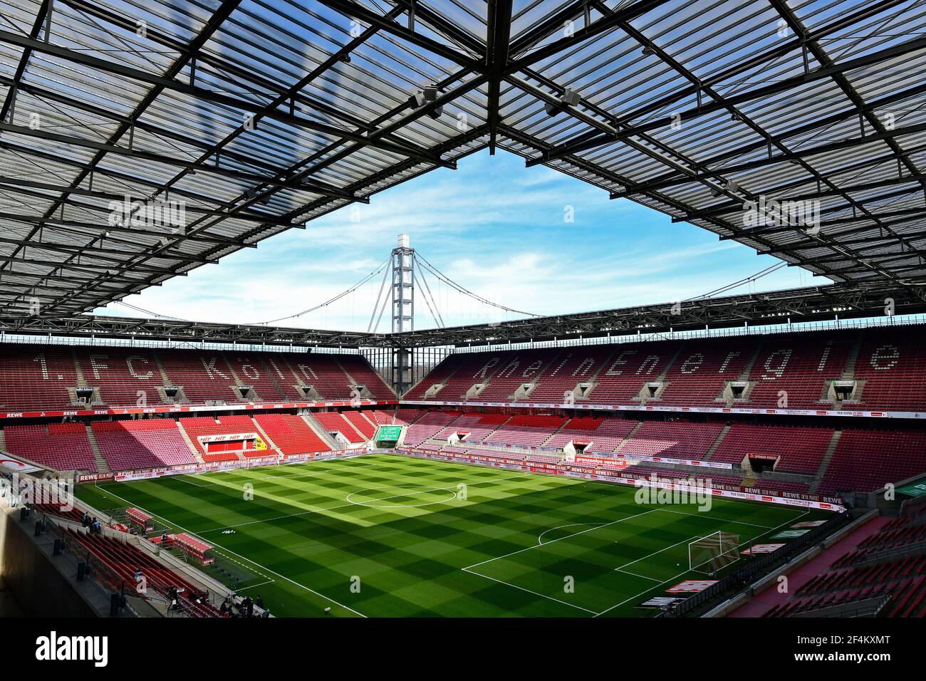 Stadium overview Rhein Energie Stadion Cologne, North Rhine Westfalia, Germany Stock Photo