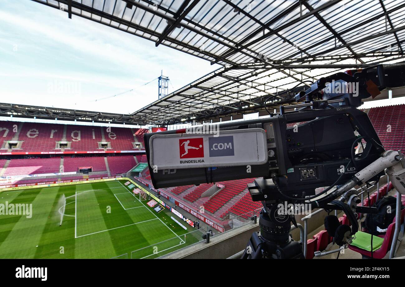 Fussball, Bundesliga, Deutschland, Herren, Saison 2020/2021, 26. Spieltag, Rhein Energie Stadion Kšln, 1. FC Kšln (weiss) - Borussia Dortmund (gelb) 2 Stock Photo