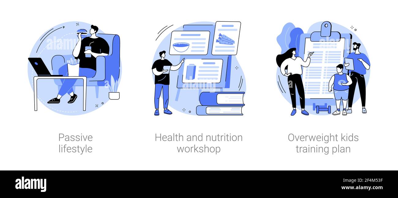 Break unhealthy habits abstract concept vector illustrations Stock ...