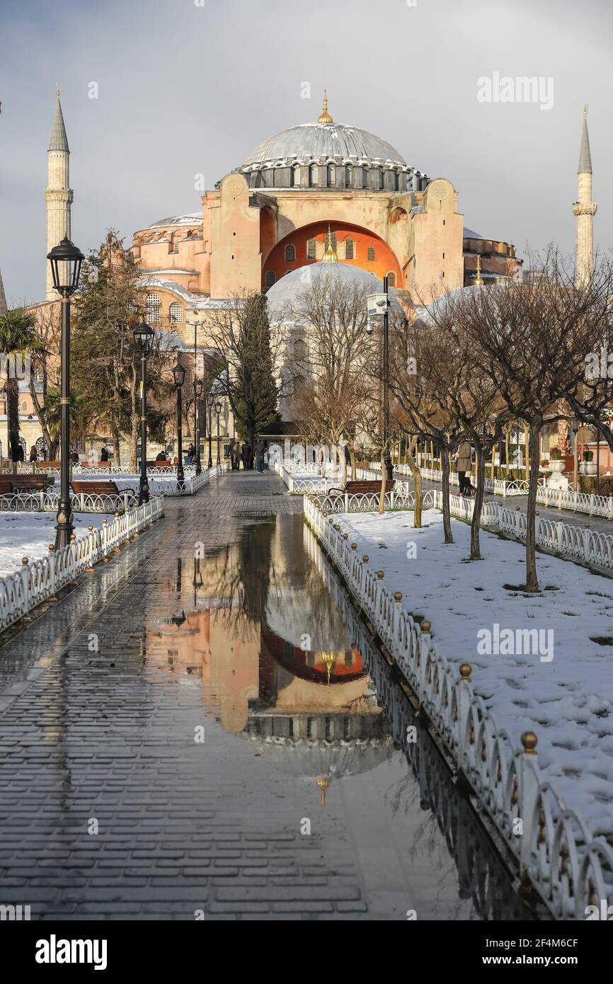 Hagia Sophia in Sultanahmet, Istanbul City, Turkey Stock Photo - Alamy