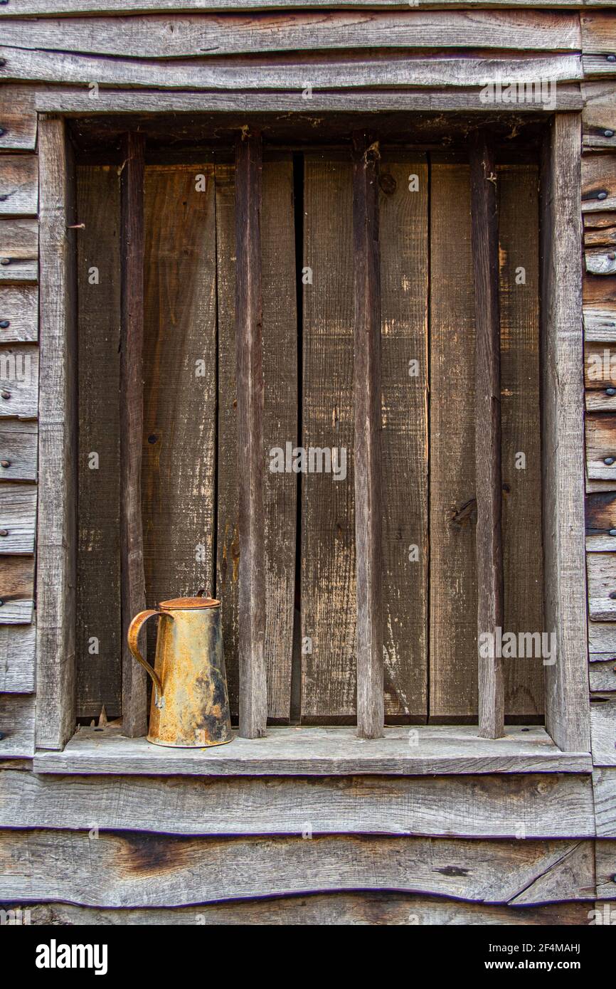 Window shutter of the type used in the 17th century colony at Henryco ...