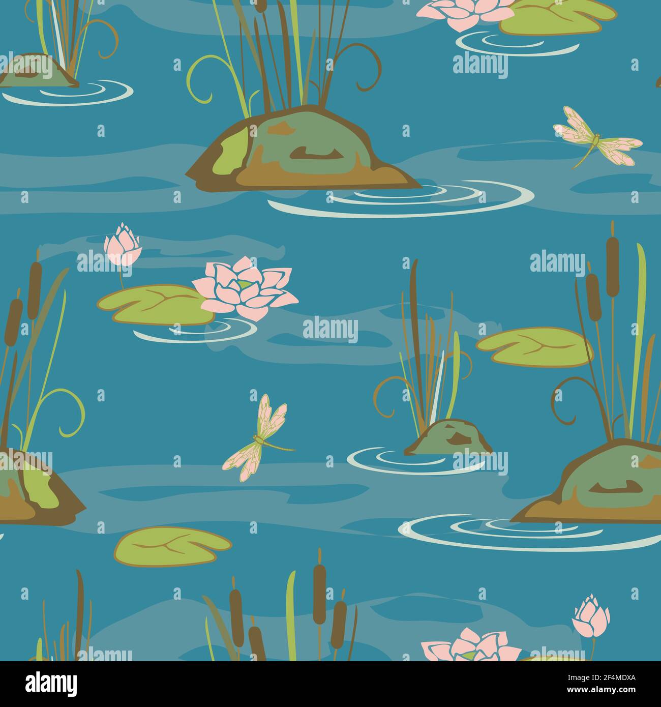 Cattail Flower Stock Vector Images Alamy
