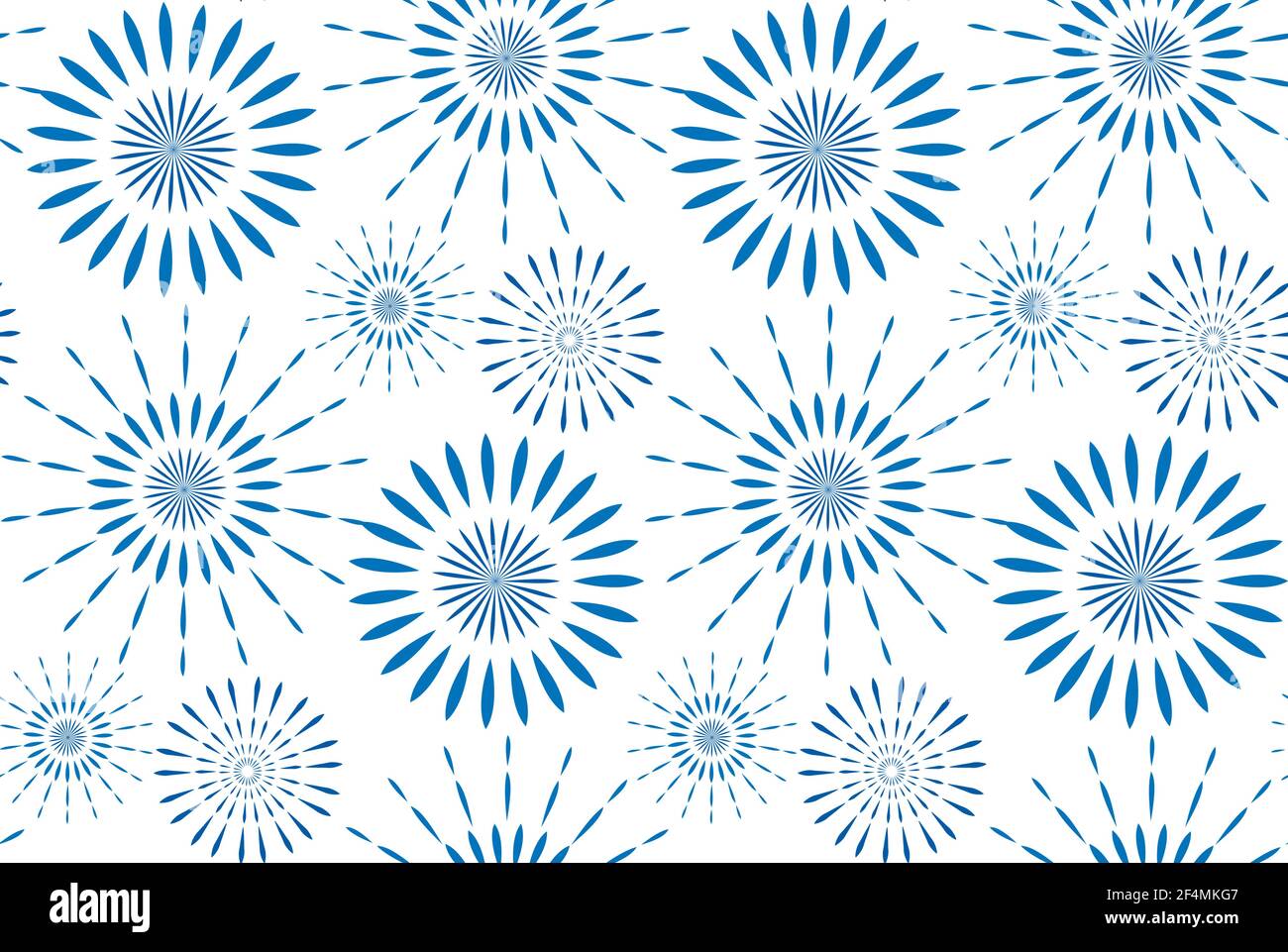 Happy Israel Independence Day seamless pattern with fireworks. Jewish Holidays endless background, texture. Vector Stock Vector