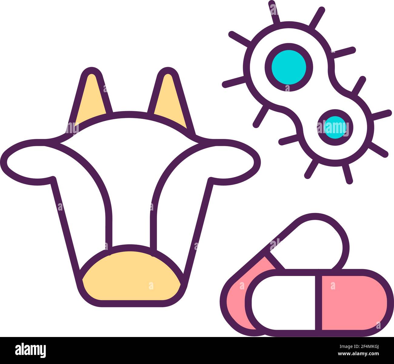 Veterinary pharmaceutical drugs RGB color icon Stock Vector Image & Art ...