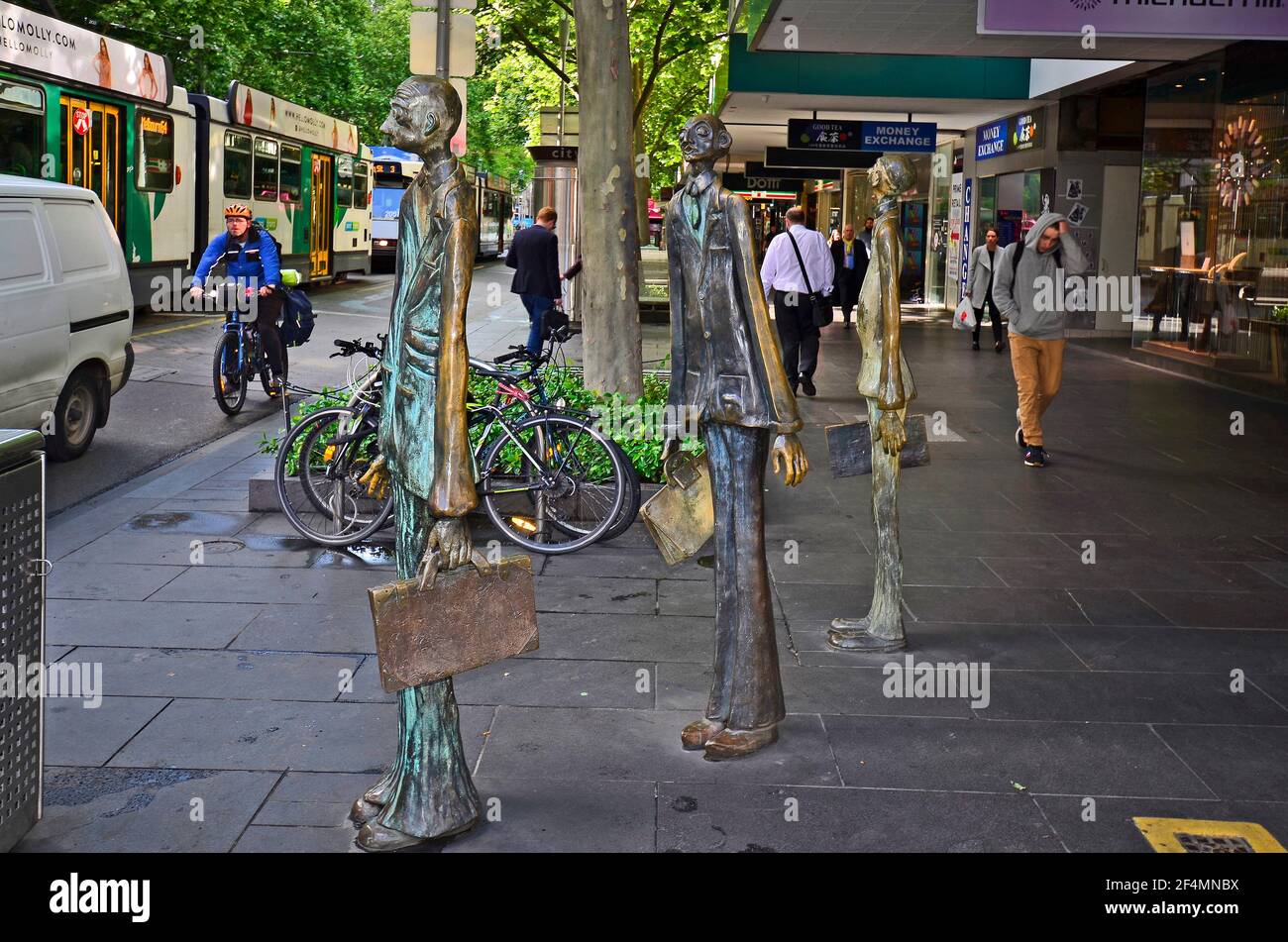 Swanston walk sculptures hires stock photography and images Alamy