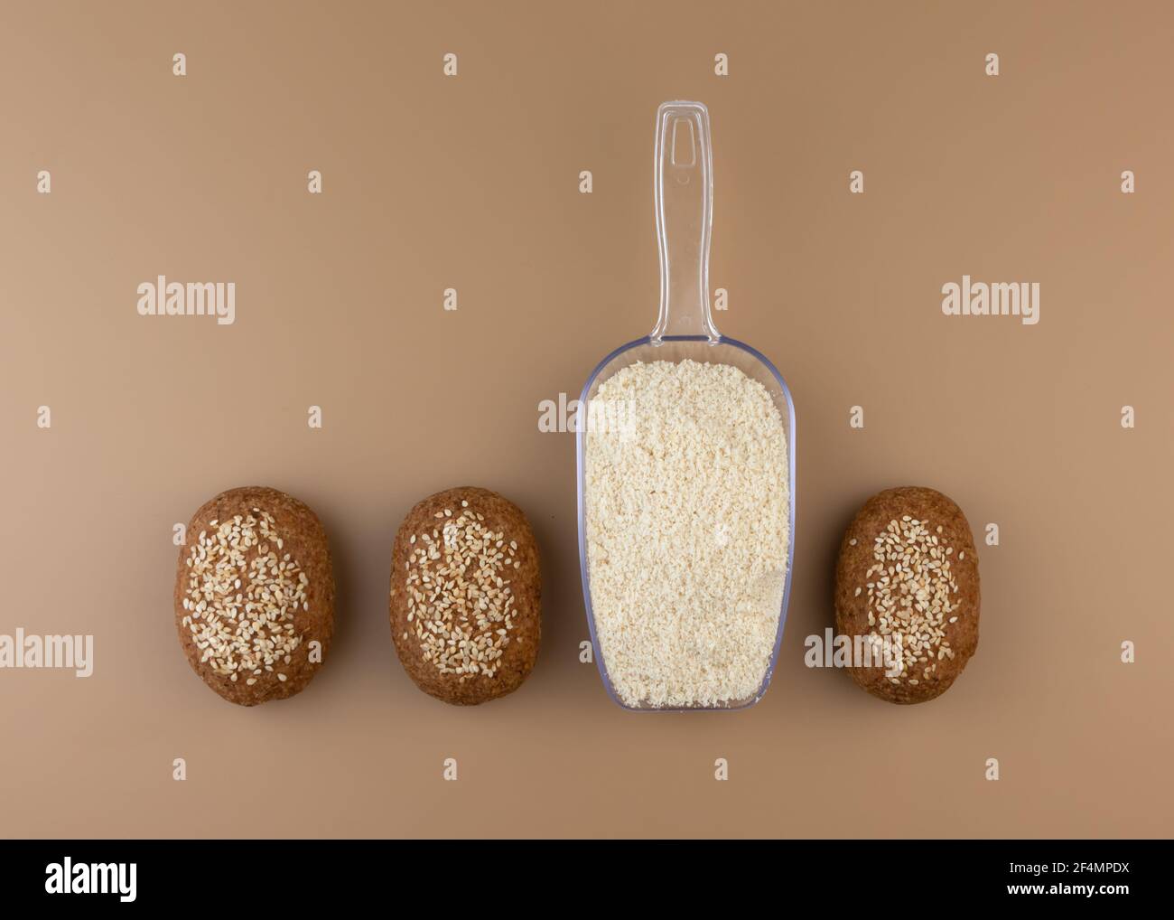 A healthy glutenfree keto bread made from almond flour and psyllium