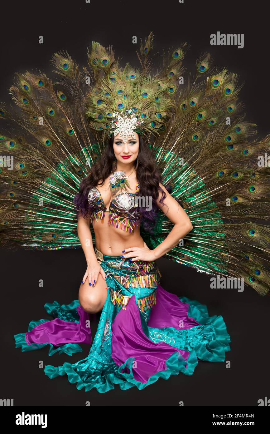 peacock feather outfit