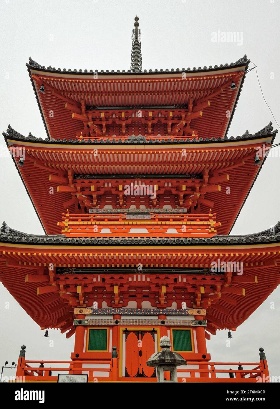 Photo of a Red Japanese Pagoda Stock Photo - Alamy