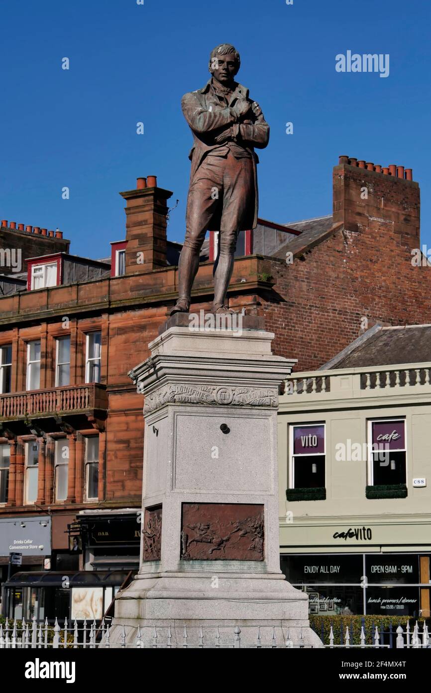 Robert Burns statue,Burns Statue Square,Ayr,South Ayrshire,Scotland,UK