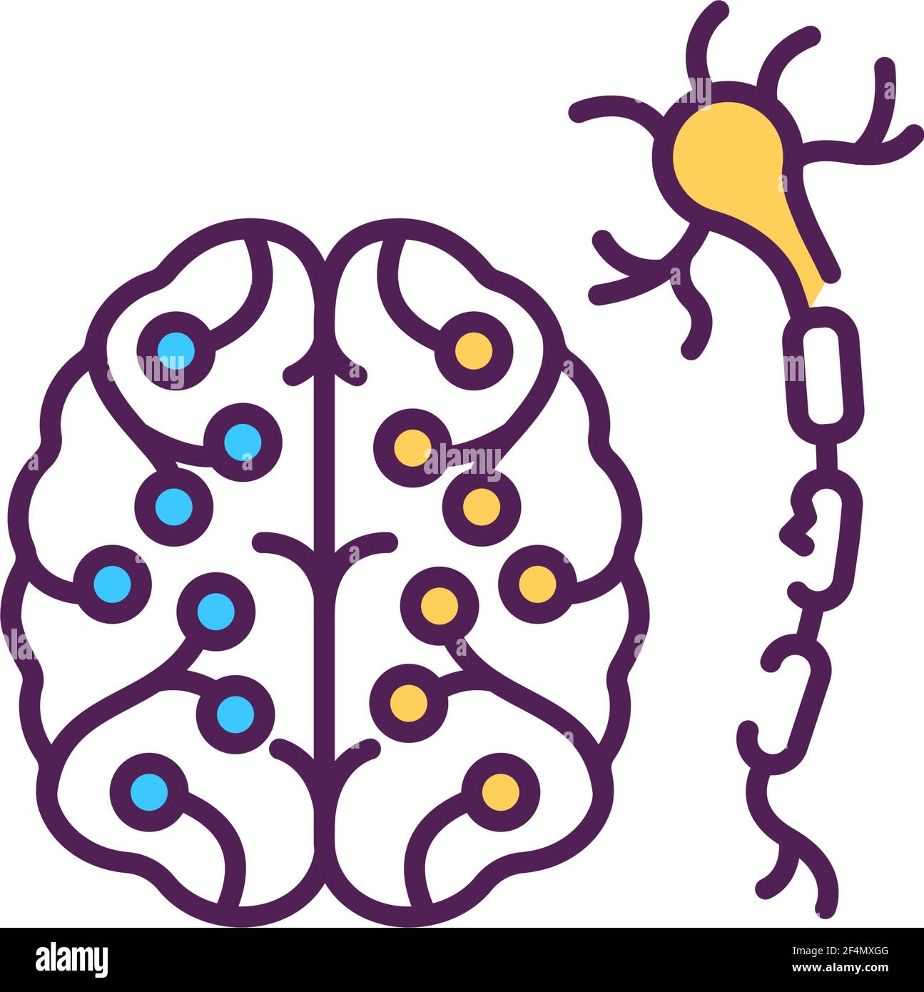 Neurology RGB color icon Stock Vector Image & Art - Alamy