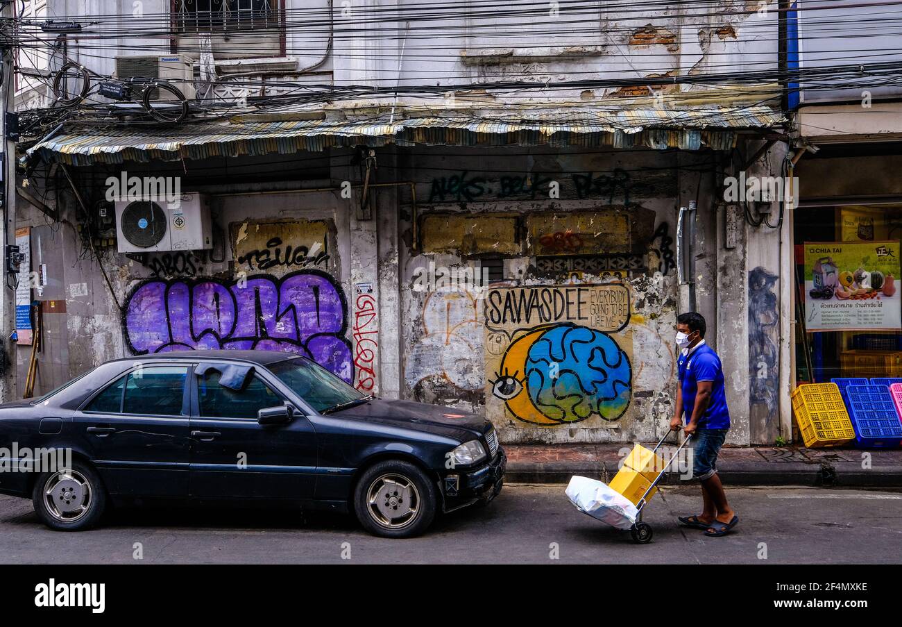 Street wall bangkok hi-res stock photography and images - Alamy