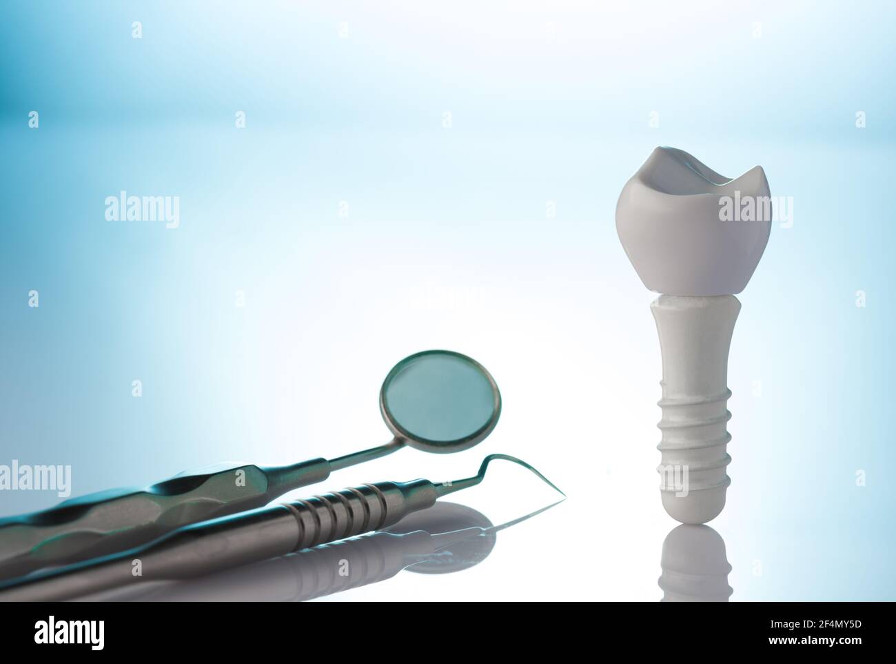 Dental implants and dental instruments Stock Photo Alamy