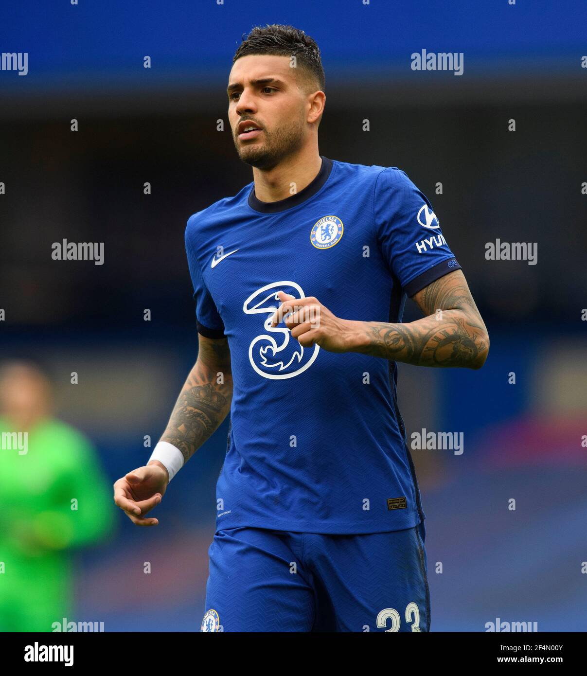 Stamford Bridge, London, 21 Mar 2021  Chelsea's Emerson Palmieri during their FA Cup match against Sheffield United Picture Credit : © Mark Pain / Alamy Live News Stock Photo