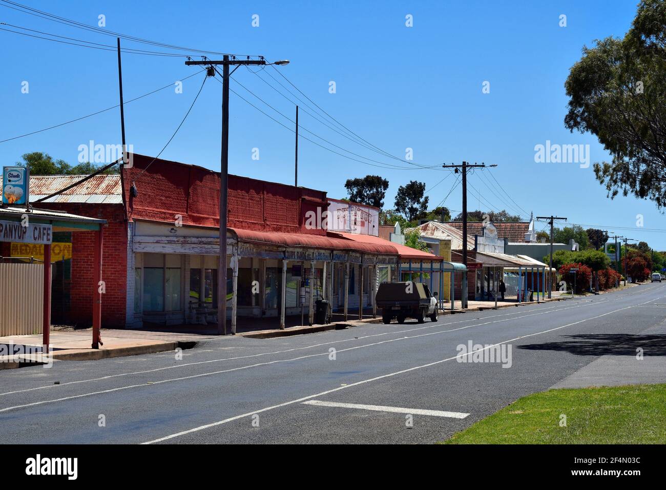 Rupanyup, VIC, Australia - November 08, 2017: Tiny rural village with ...