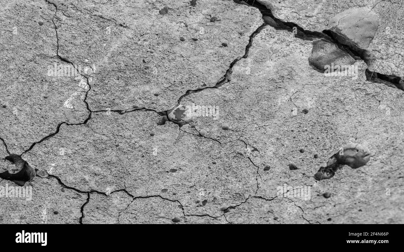 A high resolution old concrete cement with cracks and natural