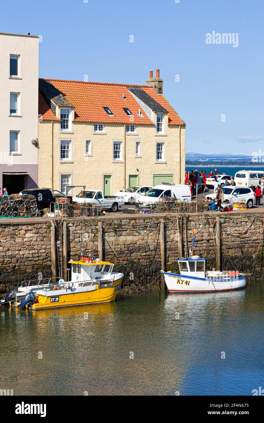 The harbour front at St Andrews, Fife, Scotland UK Stock Photo Alamy