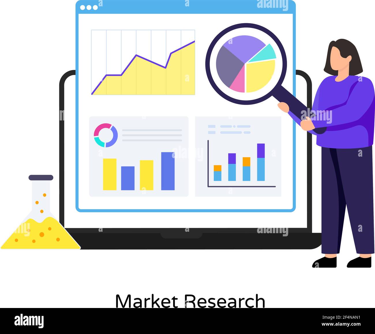 Market research vector vectors hi-res stock photography and images - Alamy