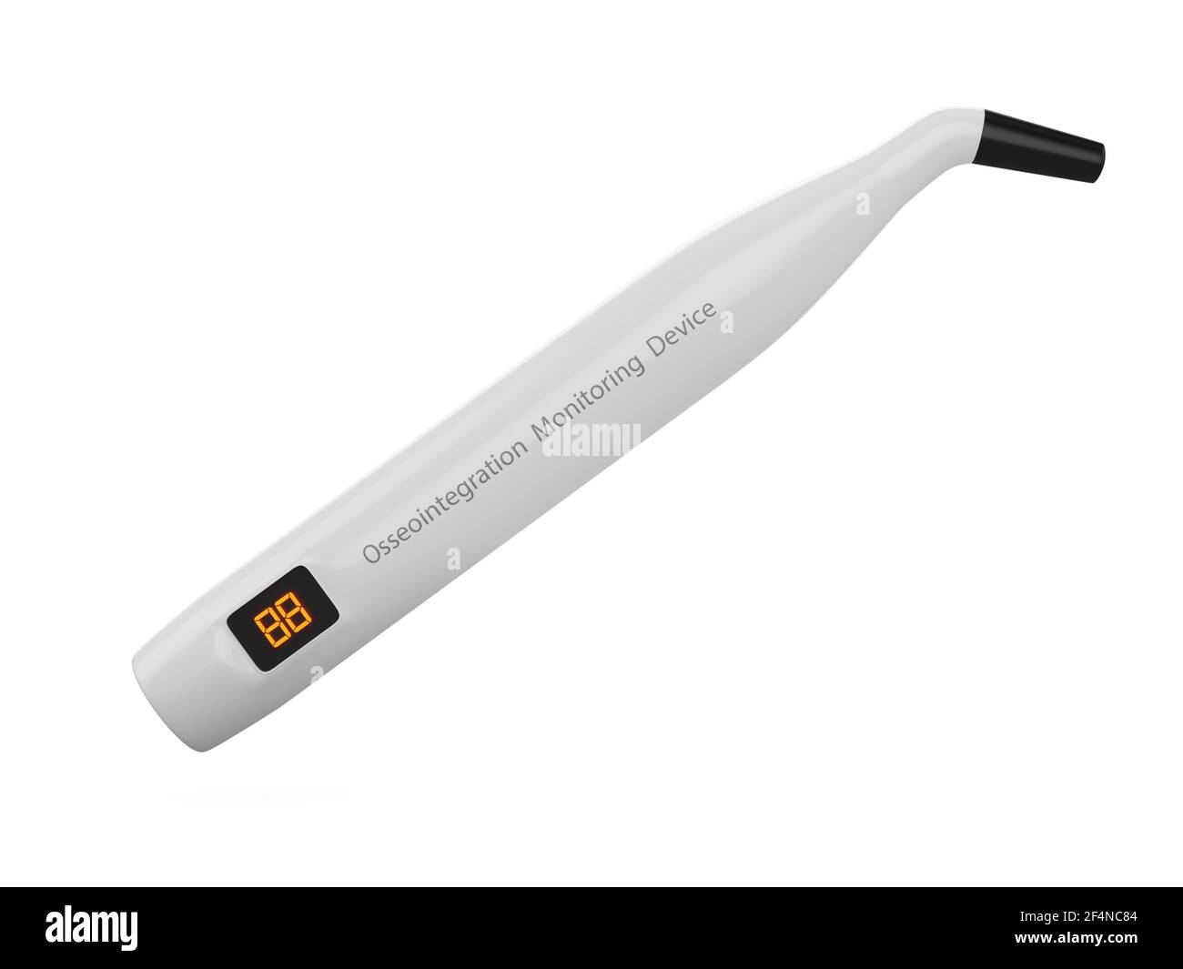 3d render of osseointegration monitoring device to check dental implant