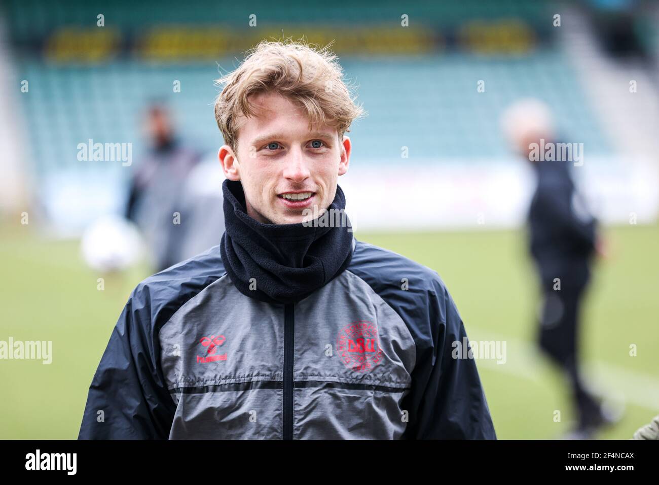Gladsaxe, Denmark. 22nd Mar, 2021. Mads Roerslev Rasmussen of the Danish under 21 national team seen during a training session before the European Under-21 Championship in Hungary and Slovenia at Gladsaxe Stadium in Gladsaxe, Denmark. (Photo Credit: Gonzales Photo/Alamy Live News Stock Photo