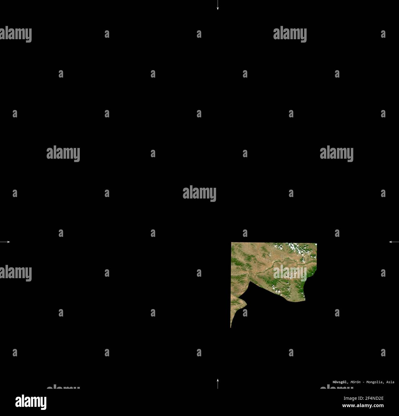 Mongolia map solid border satellite hi-res stock photography and images ...