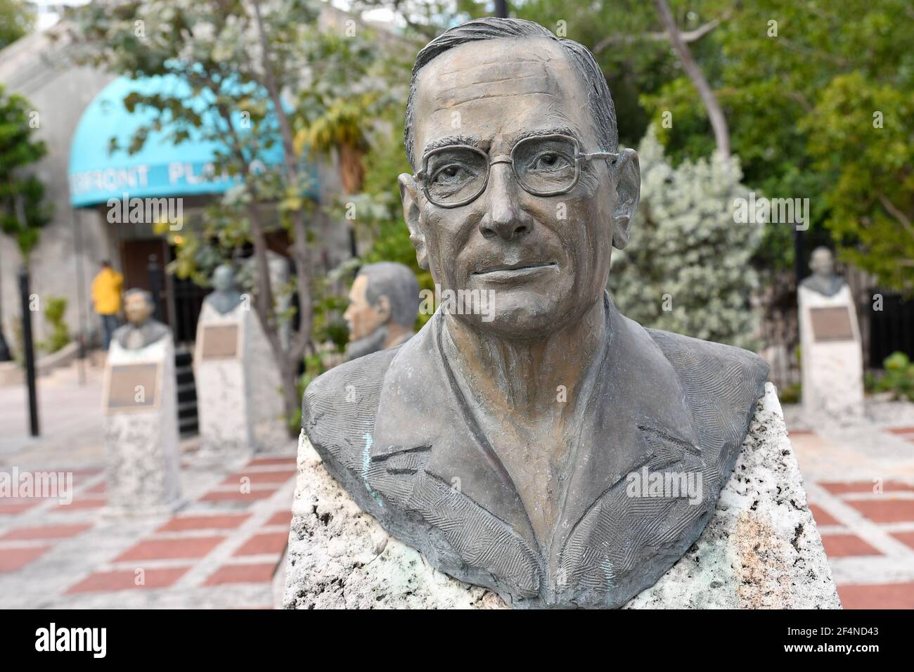 Key West, Florida, USA, Historic Memorial Sculpture Garden Stock Photo