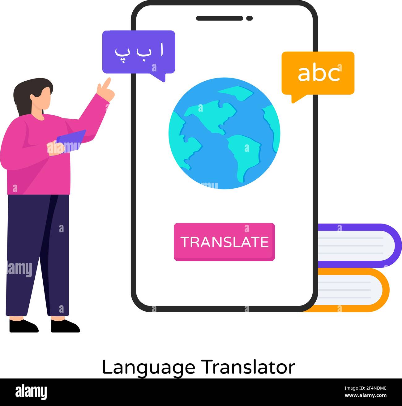 Vector design of language translator illustration Stock Vector Image