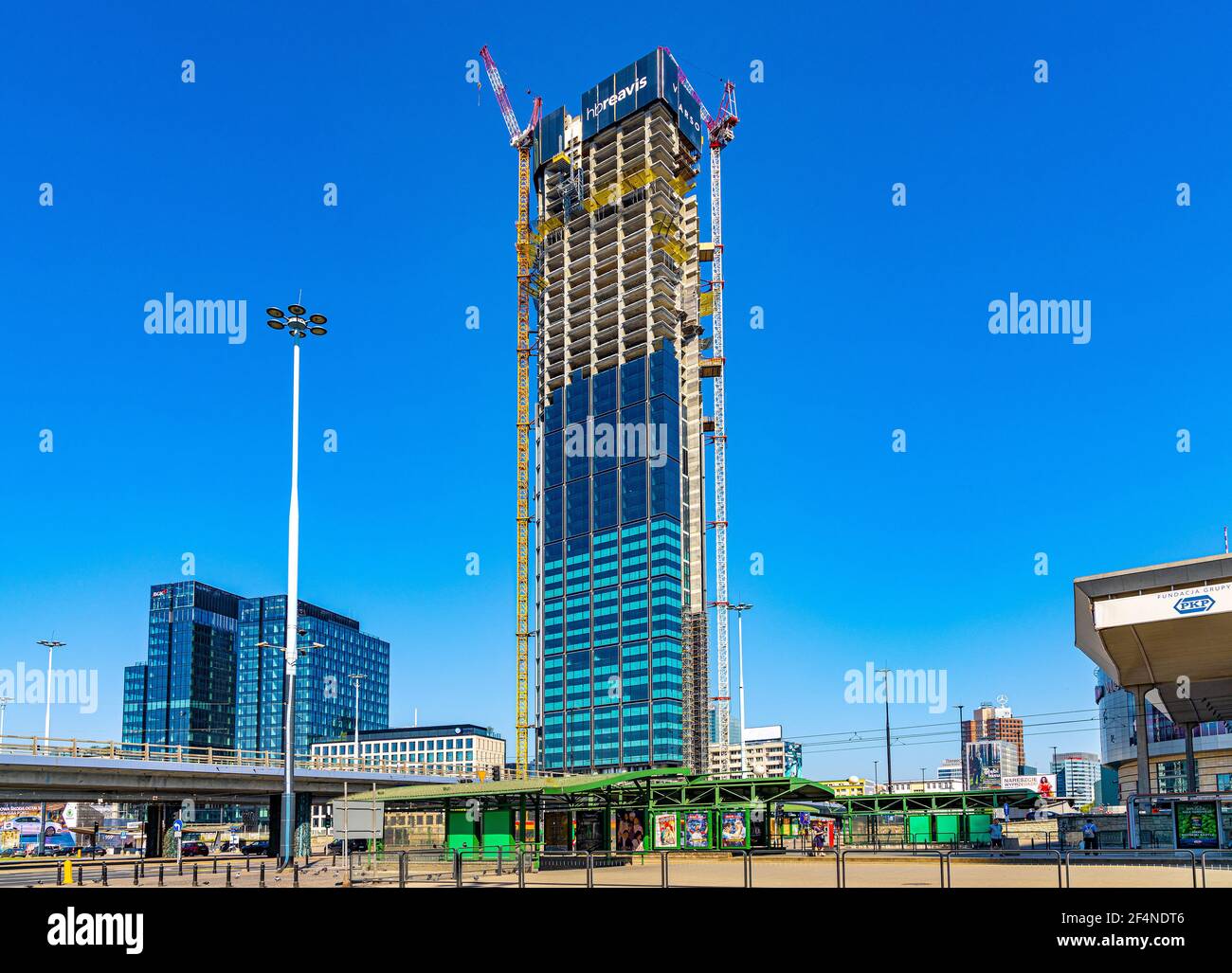 Varso Place Varso tower construction site hi-res stock photography and images - Alamy