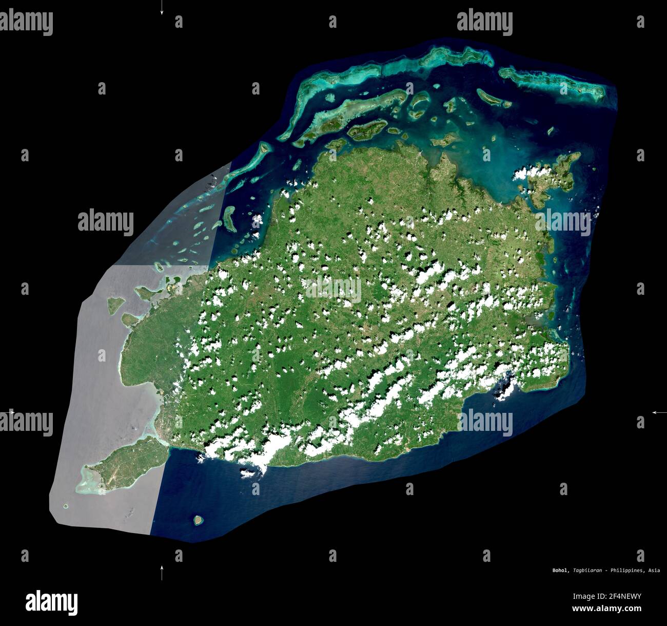 Map Of Bohol Satellite And Street Capital Of Bohol High Resolution Stock Photography And Images - Alamy