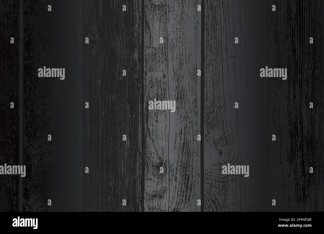 Luxury black metal gradient background with distressed wooden parquet texture. Vector illustration Stock Vector