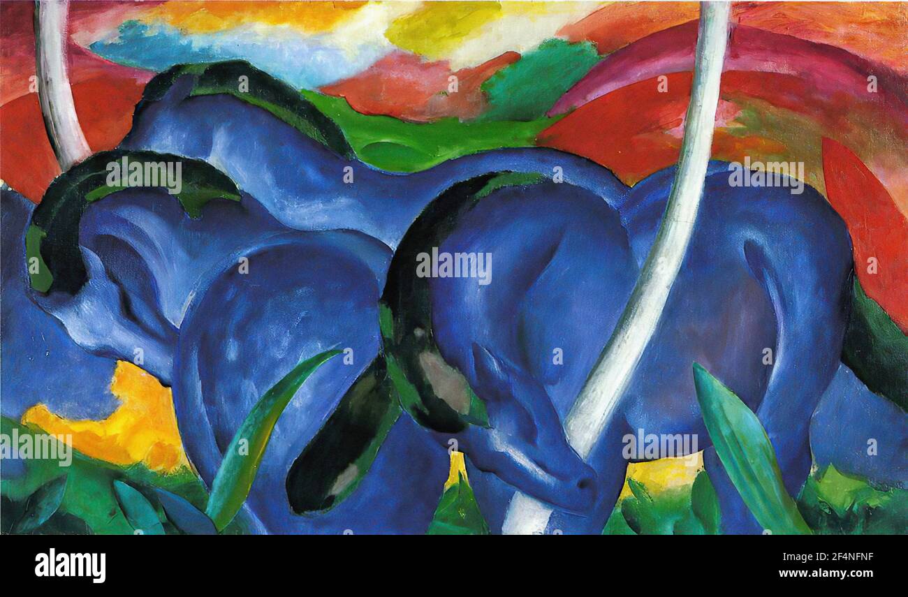 Franz marc large blue horses hires stock photography and images Alamy