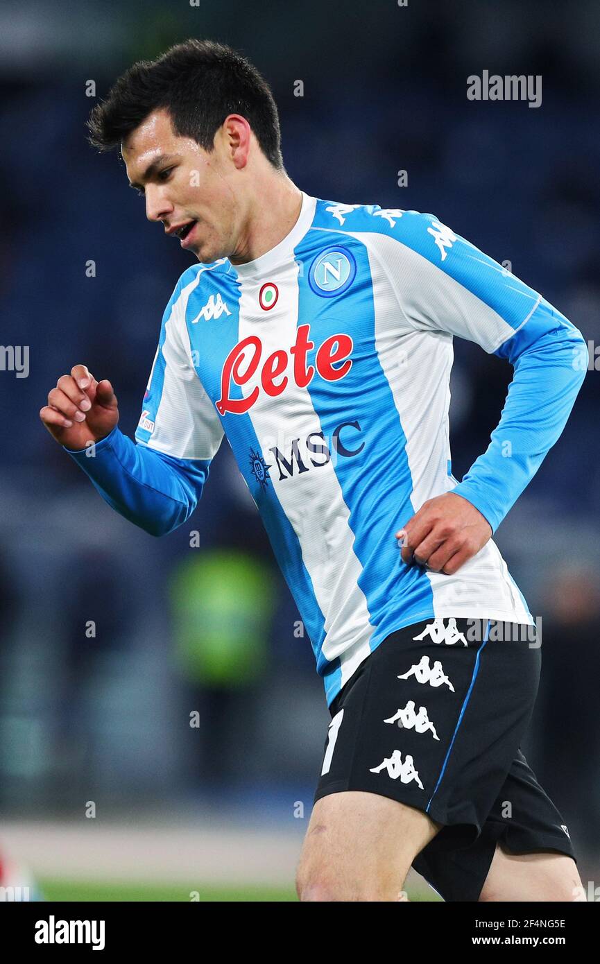 Napoli, Italy. 15th May, 2022. Hirving Lozano player of Napoli