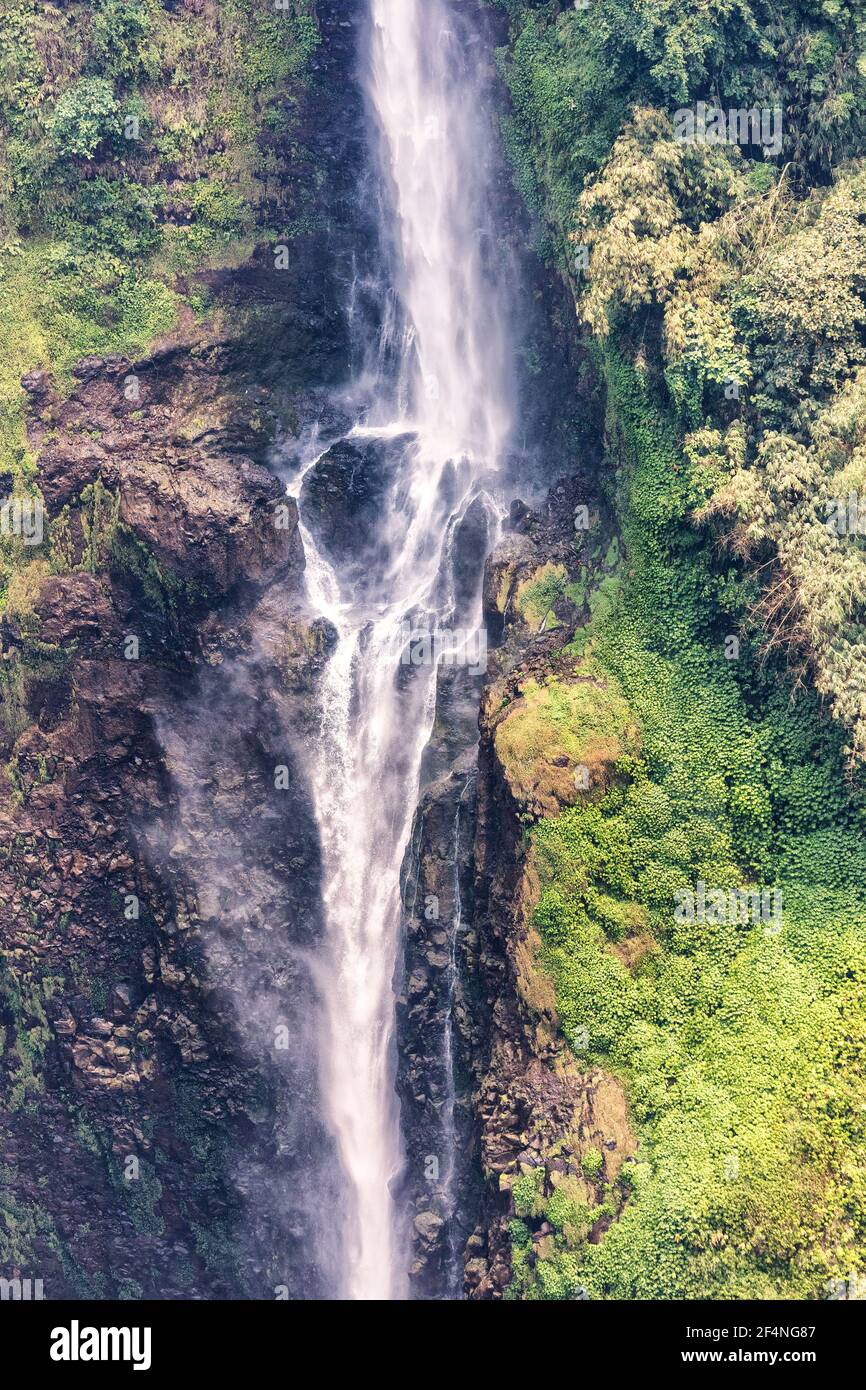 Waterfall, Tadfane Resort, Paksong, Laos Stock Photo