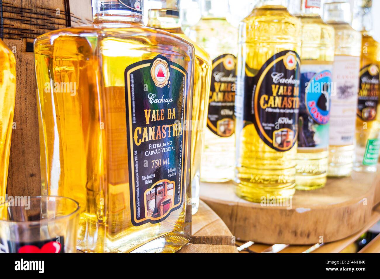 Capitólio MG, Brazil December 11, 2020 Bottles of famous Brazilian