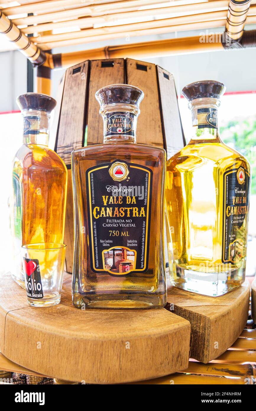 Capitólio MG, Brazil December 11, 2020 Bottles of famous Brazilian