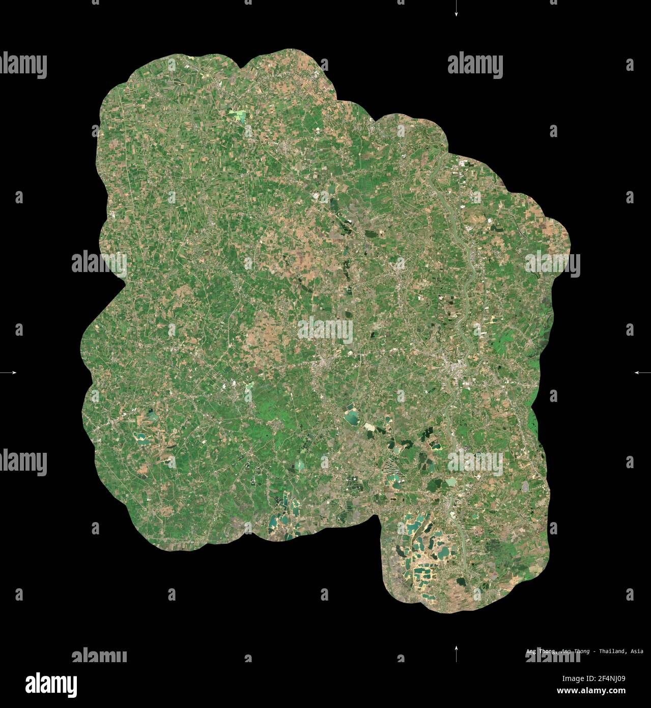 Ang thong outline map hi-res stock photography and images - Alamy