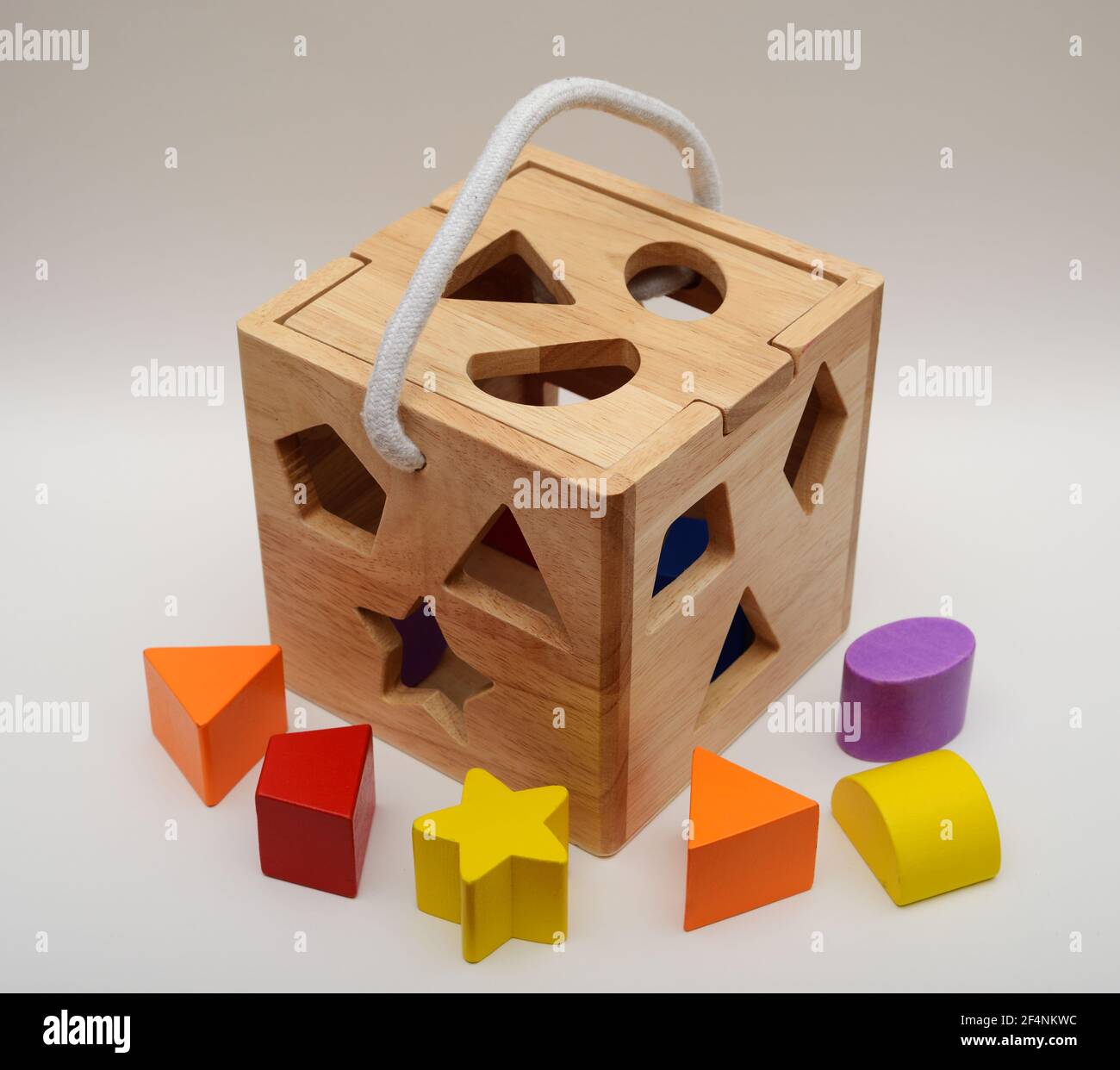 eco-friendly toys on white background