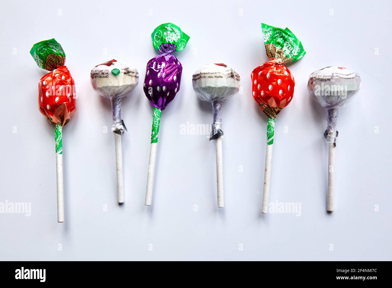Swizzels Sweet Shop Favorites - Lollypops Stock Photo