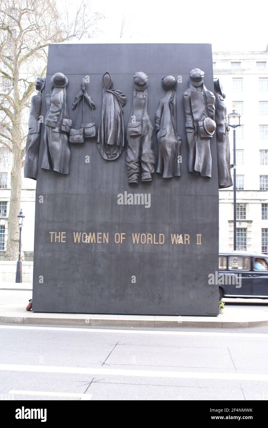 Monument to the Women of World War II on Whitehall in London, UK Stock ...