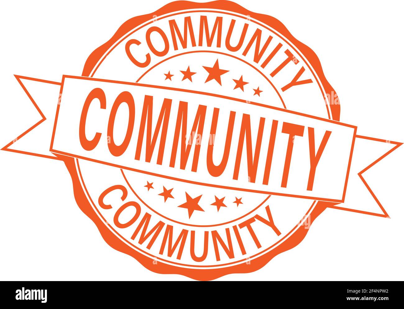 community round logo rubber stamp sign on white Stock Vector Image ...