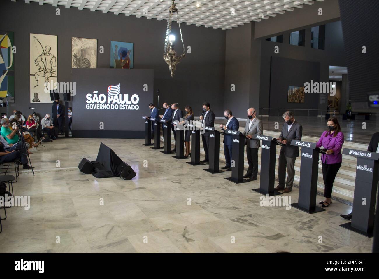 March 22 21 Sao Paulo Sao Paulo Brasil Int Press Conference With The Vice Governor Of Sao Paulo March 22 21 Sao Paulo Brazil Vice Governor Of Sao Paulo Rodrigo Garcia Announced The