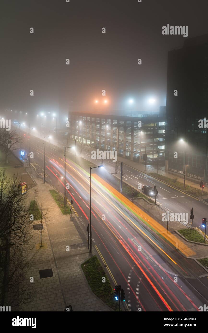 Foggy street lights hi-res stock photography and images - Alamy
