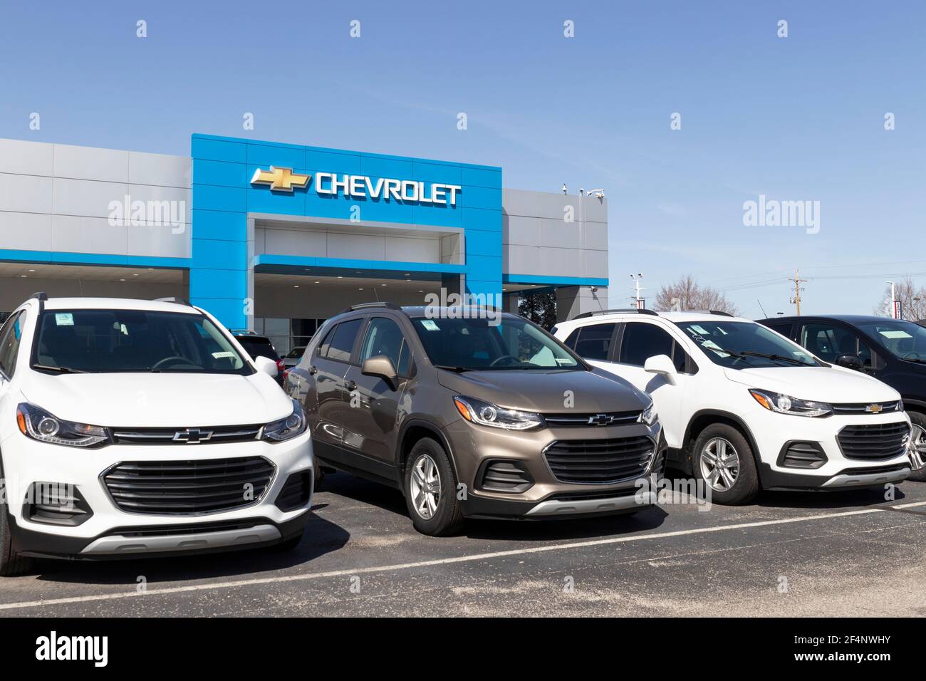 Noblesville Circa March 2021 Chevrolet car and SUV Dealership. Chevy