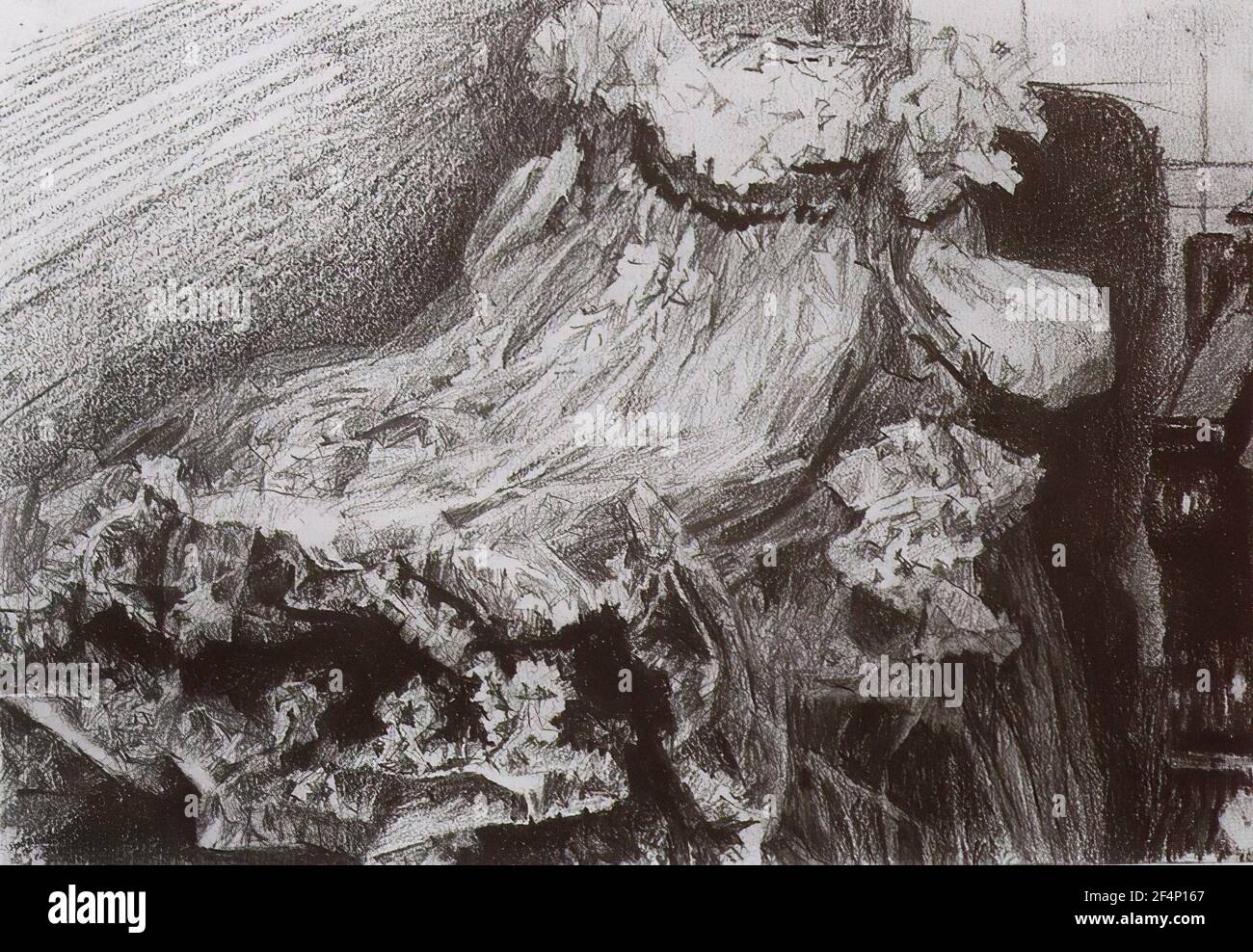 Mikhail Vrubel - Dress C 1901 Stock Photo