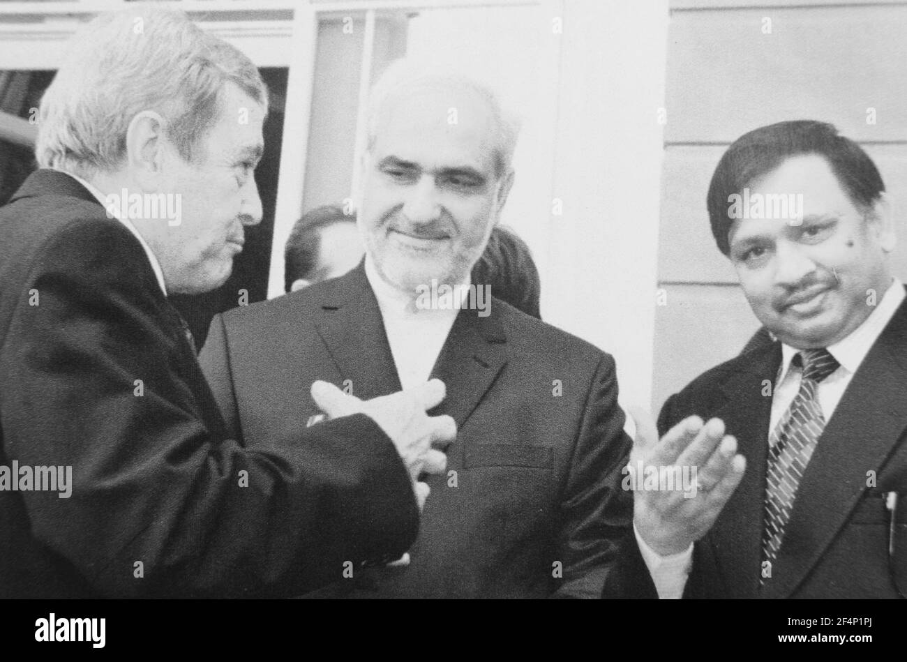 Switzerland: The Iranian embassador in Bern Alireza Salari invited Irans Foreign Minister Mohammed Dschawad Sarif and a lot of diplomats from all over Stock Photo