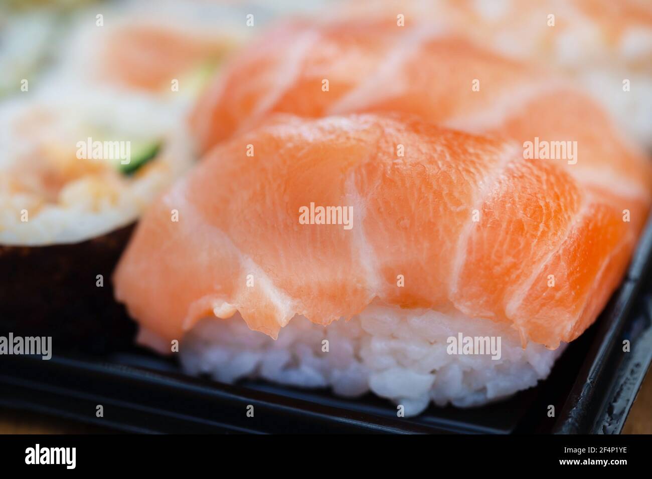 Sushi assorted as serving Japanese dish Stock Photo Alamy