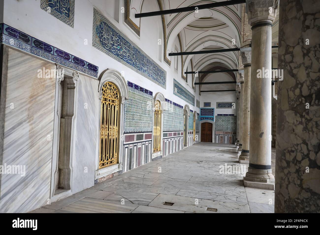 Building in Topkapi Palace, Istanbul City, Turkey Stock Photo