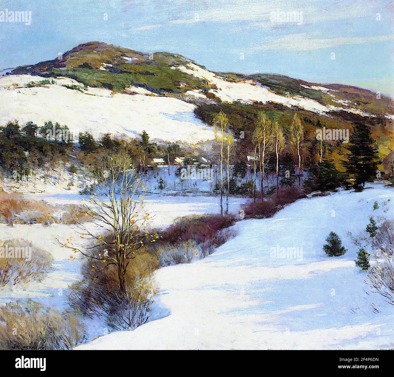 Willard Metcalf - Cornish Hills 1911 Stock Photo - Alamy